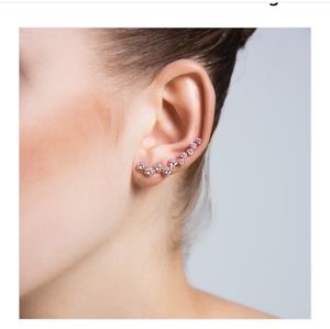 Rose gold ear cuffs w/cz stones